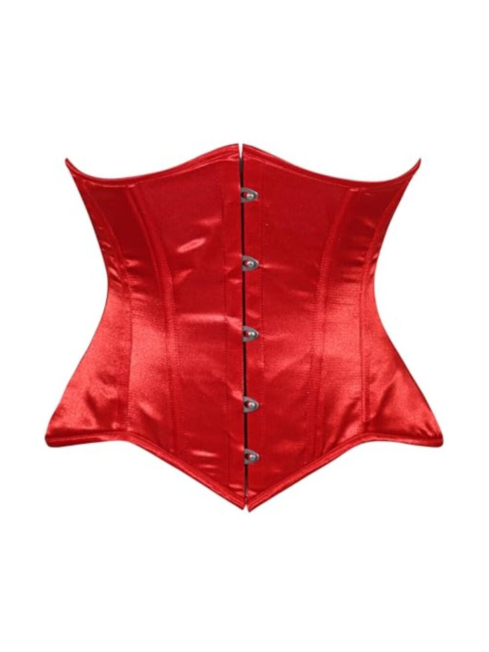 Underbust corset waist cincher bustier top, acrylic boning, satin